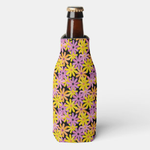 Gerbera flowers pattern, background bottle cooler