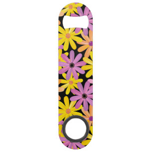 Gerbera flowers pattern, background speed bottle opener