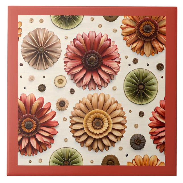 Gerbera Galore  Tile (Front)