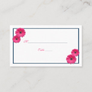 Gerbera rose Mariage Cartes de Place