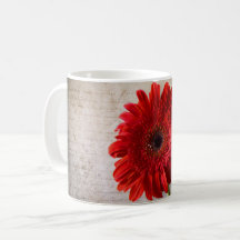 Gerbera rouge - mugs