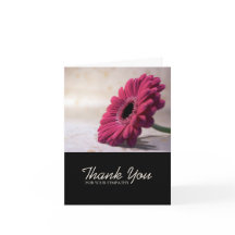 Gerbera Sympathy Merci Note Card 1