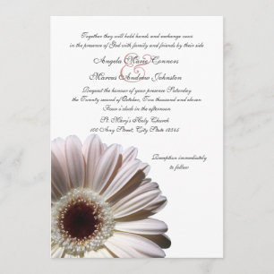 Gerbera Wedding Daisy Invitation