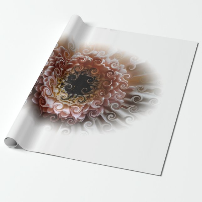 GERBERA WRAPPING PAPER (Unrolled)