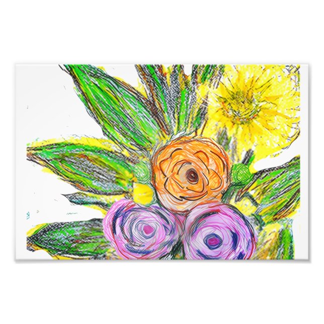 Gerberas Daisy Photo Print (Front)