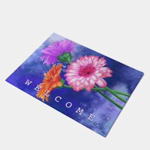 Gerberas Doormat - Welcome