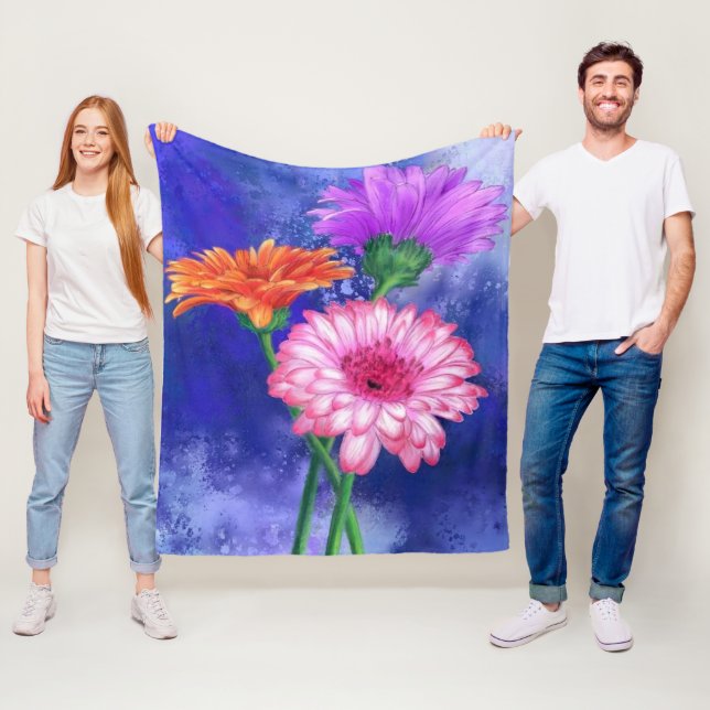 Gerberas Fleece Blanket Beautiful Flowers (In Situ)