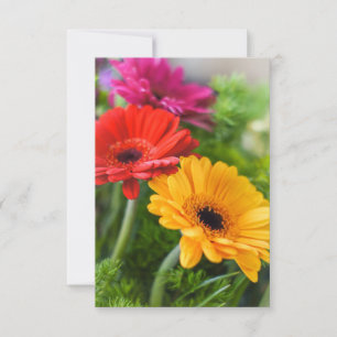 Gerberas Flowers Thank You Card