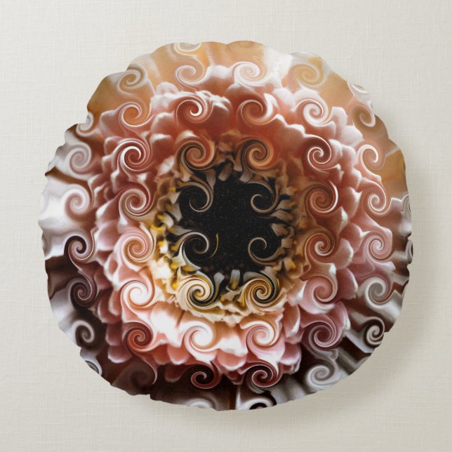 GERBERAS ROUND PILLOW (Front)