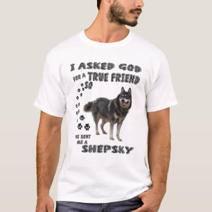 Gerberian Shepsky Quote Mom Dad Art, Cute German H T-Shirt