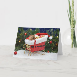 Gerbil Christmas Card