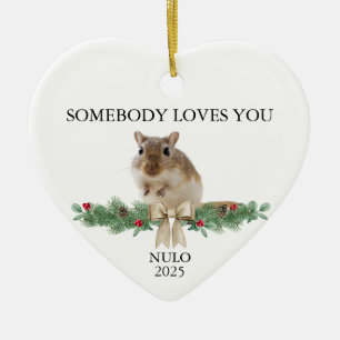 Gerbil Gift Christmas Gerbil Ornament Gerbil Xmas