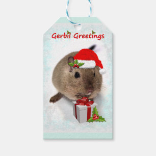 Gerbil Greetings Gift Tags