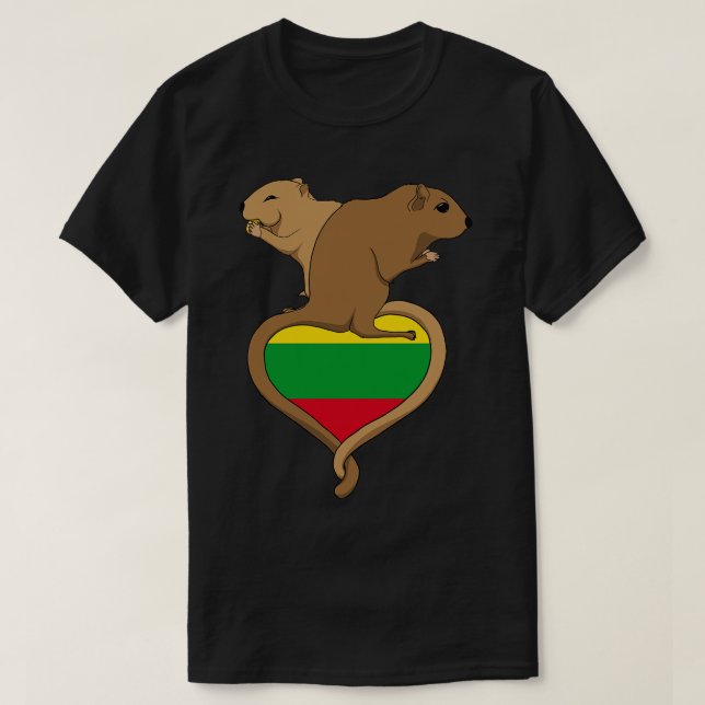 Gerbil Lithuania light T-Shirt (Design Front)