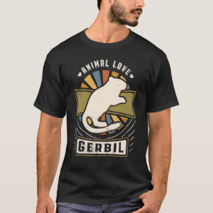 Gerbil Vintage Classic Retro Animal T-Shirt
