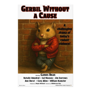 Gerbil Without a Cause Parody Photo Print
