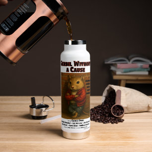Gerbil Without a Cause Parody Water Bottle