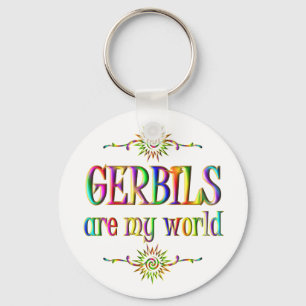 GERBILS are my world Keychain