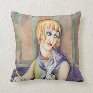 Gerda Wegener Lili Elbe Throw Pillow