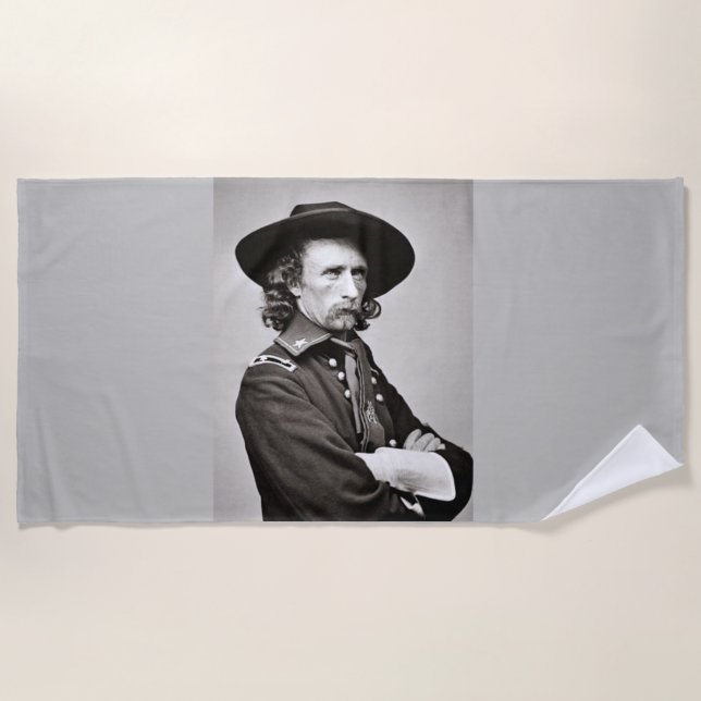 GERERAL GEORGE CUSTER BEACH TOWEL (Front)