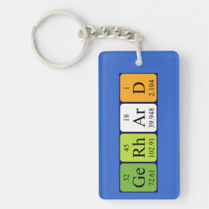 Gerhard periodic table name keyring