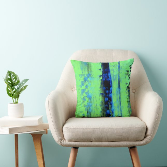 Gerhard Richter Inspired Urban Rain Pillows (Chair)