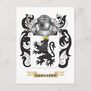 Gerhardt Coat of Arms (Family Crest) Postcard