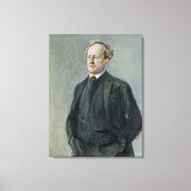 Gerhart Hauptmann, 1912 Canvas Print (Front)