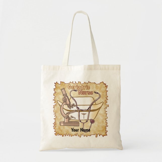 Geriatric Nurse Collage tote bag (Front)