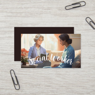 Geriatric Social Worker Business Card