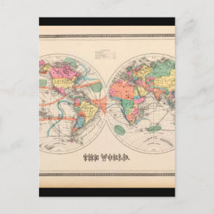 Geriatric World Map 20_Maps of Antiquity Postcard