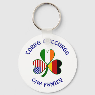 German 3 Cultures Keychain