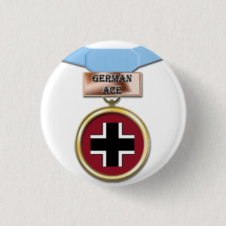 German Ace medal button