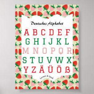 German Alphabet Lernen & Spaß  Poster