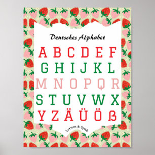 German Alphabet Lernen & Spaß  Poster