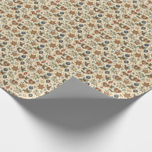 German Alpine Folk Christmas Wrapping Paper