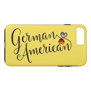 German American Entwined Hearts Cell Phone Case