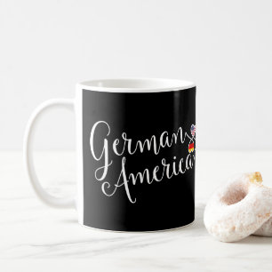 German American Entwined Hearts Mug