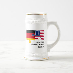 GERMAN AMERICAN Heritage   Monogram Beer Stein