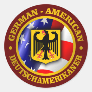 German-American Pride Classic Round Sticker