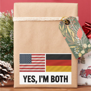 German American Yes Im Both - Germany USA Citizen Sticker