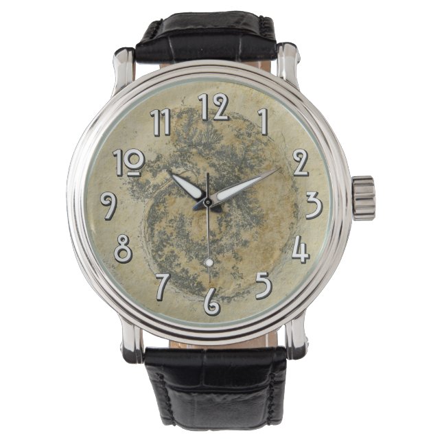 German Ammonite with Dendrites Watch (Front)