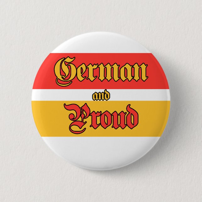German and Proud 2 Inch Round Button (Front)