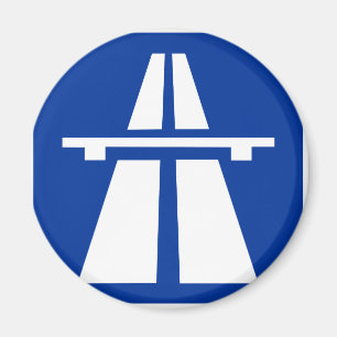 German Autobahn Sign Magnet