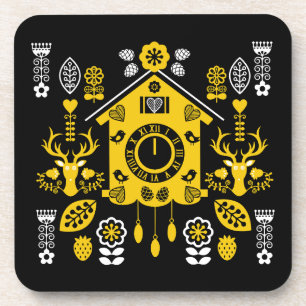 German Bauernmalerei Folk Art Coaster