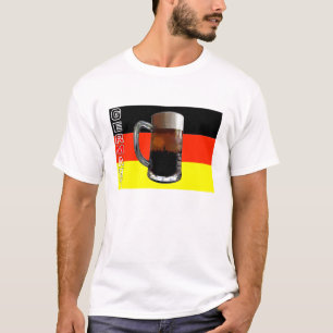 German Beer Flag T Shirt. T-Shirt