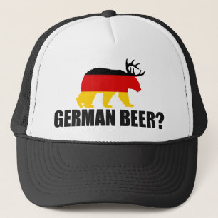 German Beer?  Germany Flag Bear With Antlers Hat
