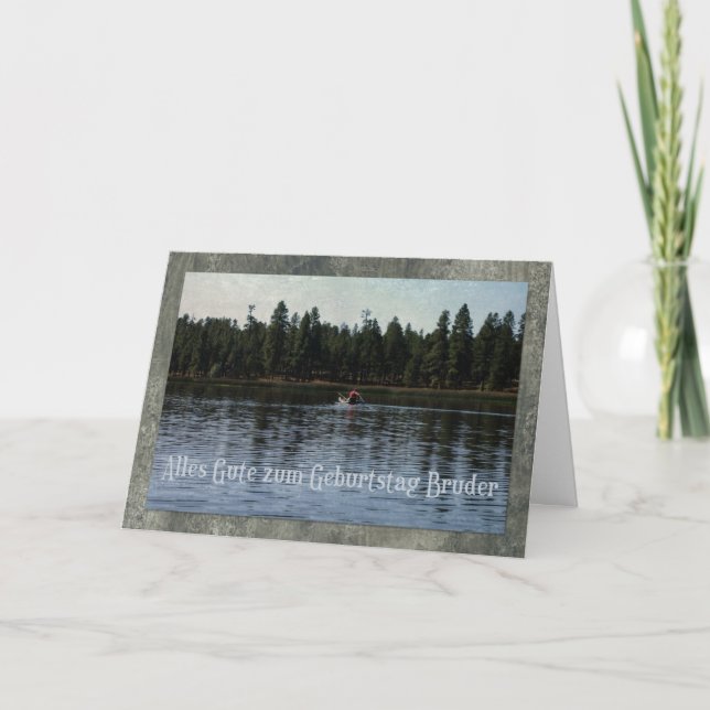 German Birthday Card For Brother (Front)