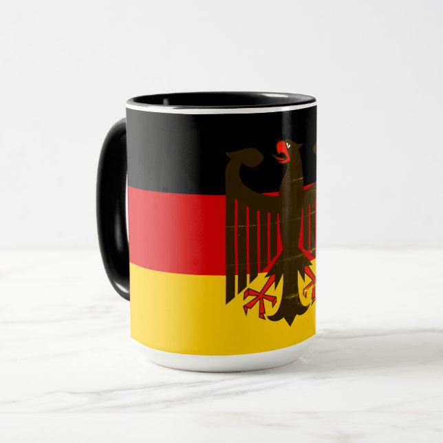 German black eagle/Deutschland flag Mug (Front Left)