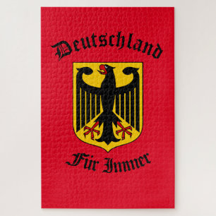 German black eagle, Deutschland forever/Fur Immer Jigsaw Puzzle